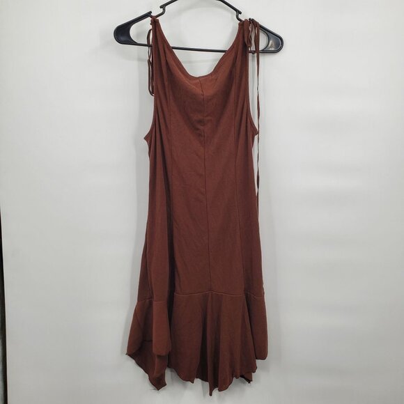 Free People Good Feels Pointed Drop Waist Mini Dress Women Size XL NWT - Picture 7 of 15